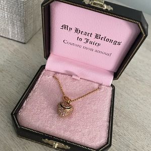 Juicy Couture Pink Heart Necklace